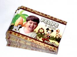 10 IMÃS DE GELADEIRA PERSONALIZADO Imã Adesivado 12x8cm  Brilho Corte Reto 